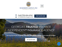 Tablet Screenshot of dickersonagency.com